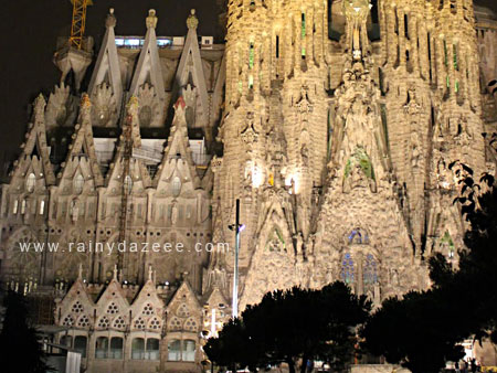 Sagrada Familia by Antoni Gaudi in Barcelona, Spain