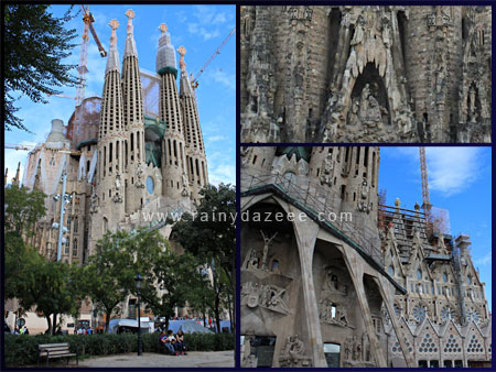 Sagrada Familia by Gaudi in Barcelona, Spain