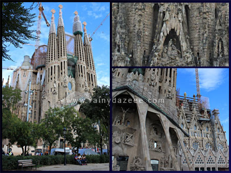 Sagrada Familia by Antoni Gaudi in Barcelona, Spain