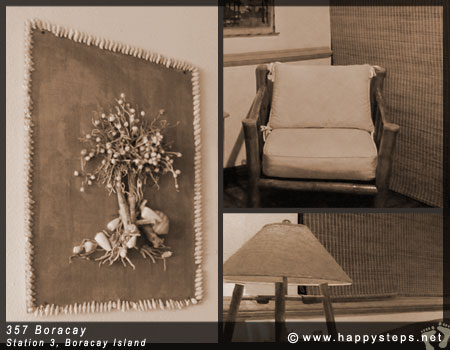 Native furnishings and decors at 357 Boracay Resort Hotel, Station 3, Boracay Island