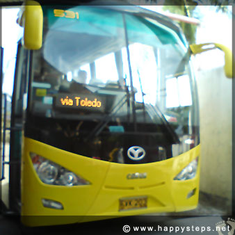 Ceres aircon bus bound for Bacolod via Toledo at the Cebu North Terminal