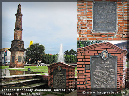 Tobacco Monopoly Monument, Aurora Park, Laoag City, Ilocos Norte