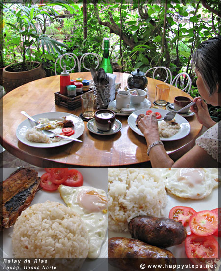 complimentary breakfast at Balay da Blas