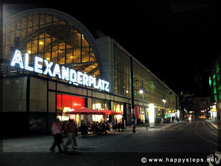 Photo of Alexanderplatz, Berlin, at night