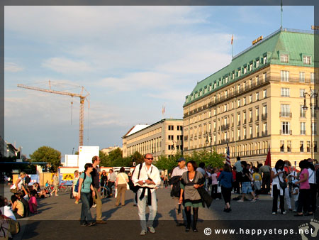 Photo of tourists at the Brandenburg, Berlin