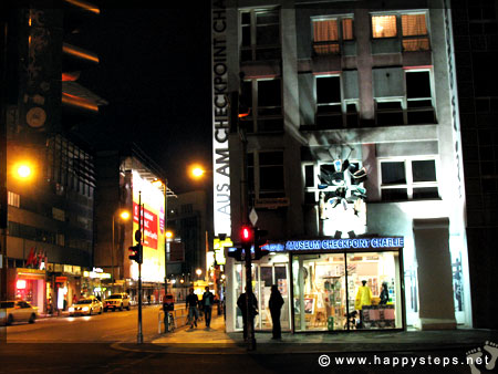 Photo of Haus am Checkpoint Charlie private museum, Berlin, at night
