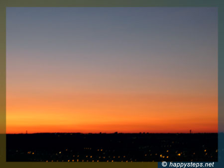 photo of colorful sunset at Praha 4, Prague taken from the 15th floor