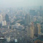 Scenic city views of Bangkok from Baiyoke Sky Hotel, Thailand’s tallest building