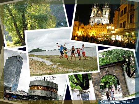 collage of travel photos