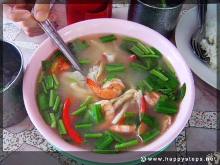 Safe and Happy Travels Tom Yam Goong (Spicy Shrimp Soup)