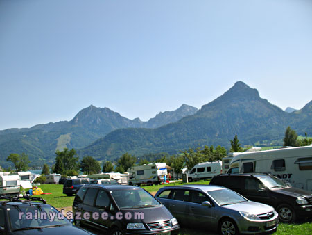 Camping site by the lake - Wolfgangsee, Austria