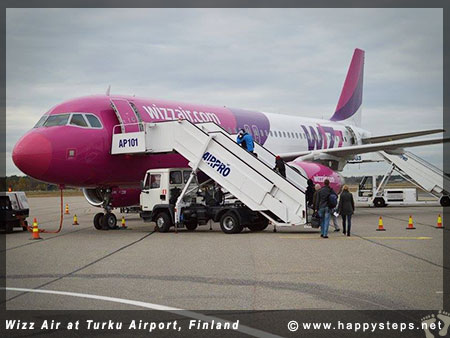 Wizz Air budget airline from Turku to Gdansk