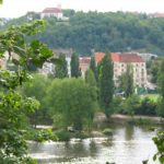 Scenic views from the Vyšehrad Castle in Prague