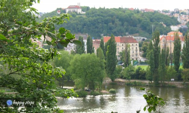 Scenic views from the Vyšehrad Castle in Prague